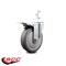 Service Caster 5 Inch Thermoplastic Rubber Swivel 3/4 Inch Square Stem Caster Total Lock Brake SCC-SQTTL20S514-TPRB-34 - alternate 2
